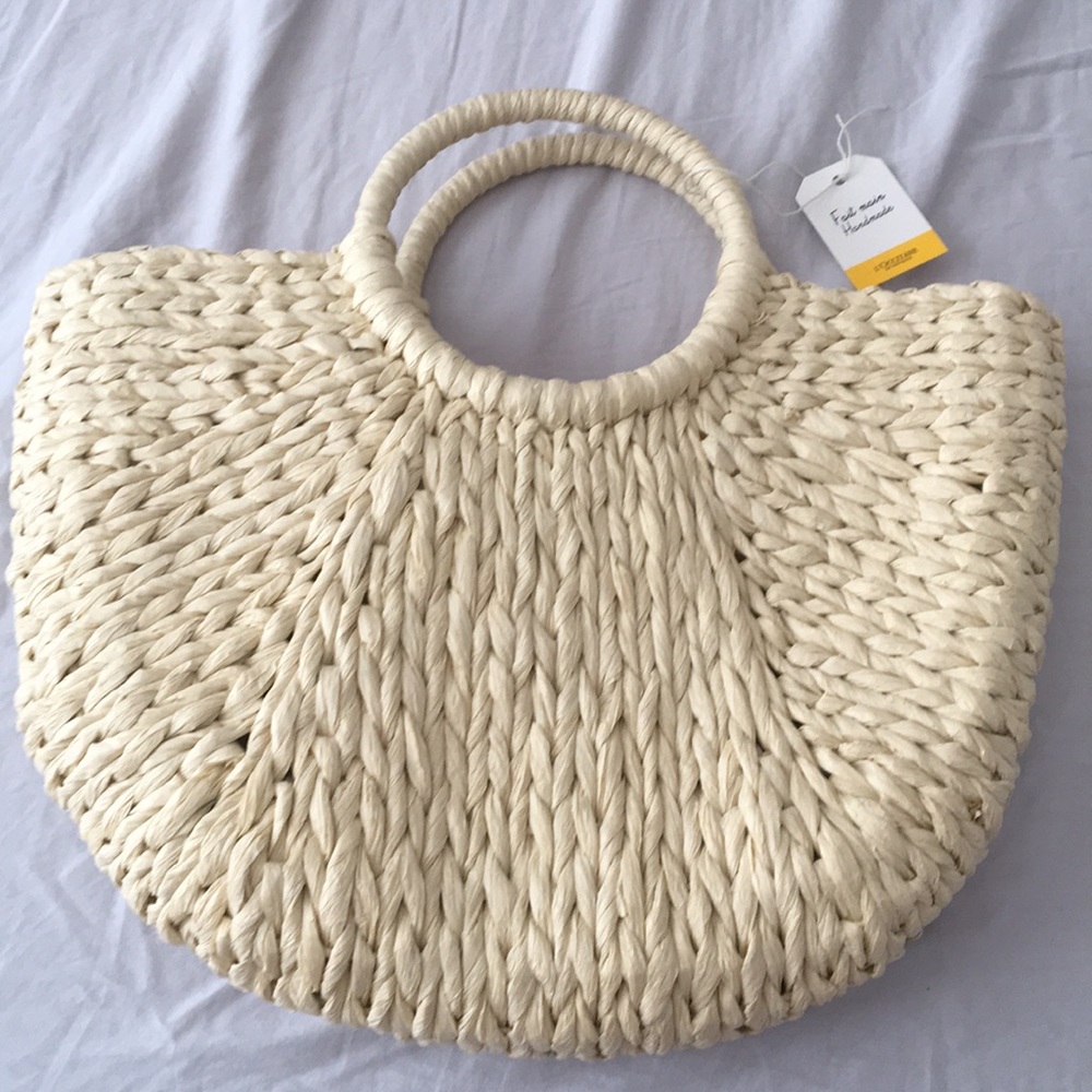 Summer wicker tote